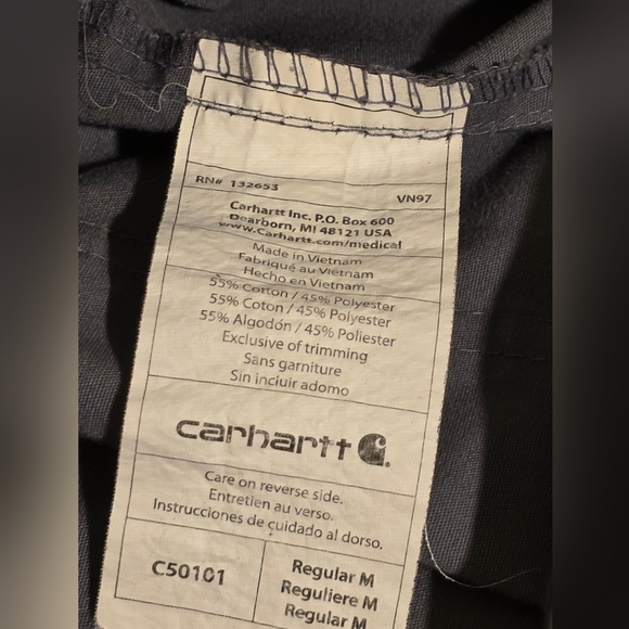 Carhartt Unisex Multi-Cargo Scrub Pants Gray Sz M EUC - Picture 7 of 7